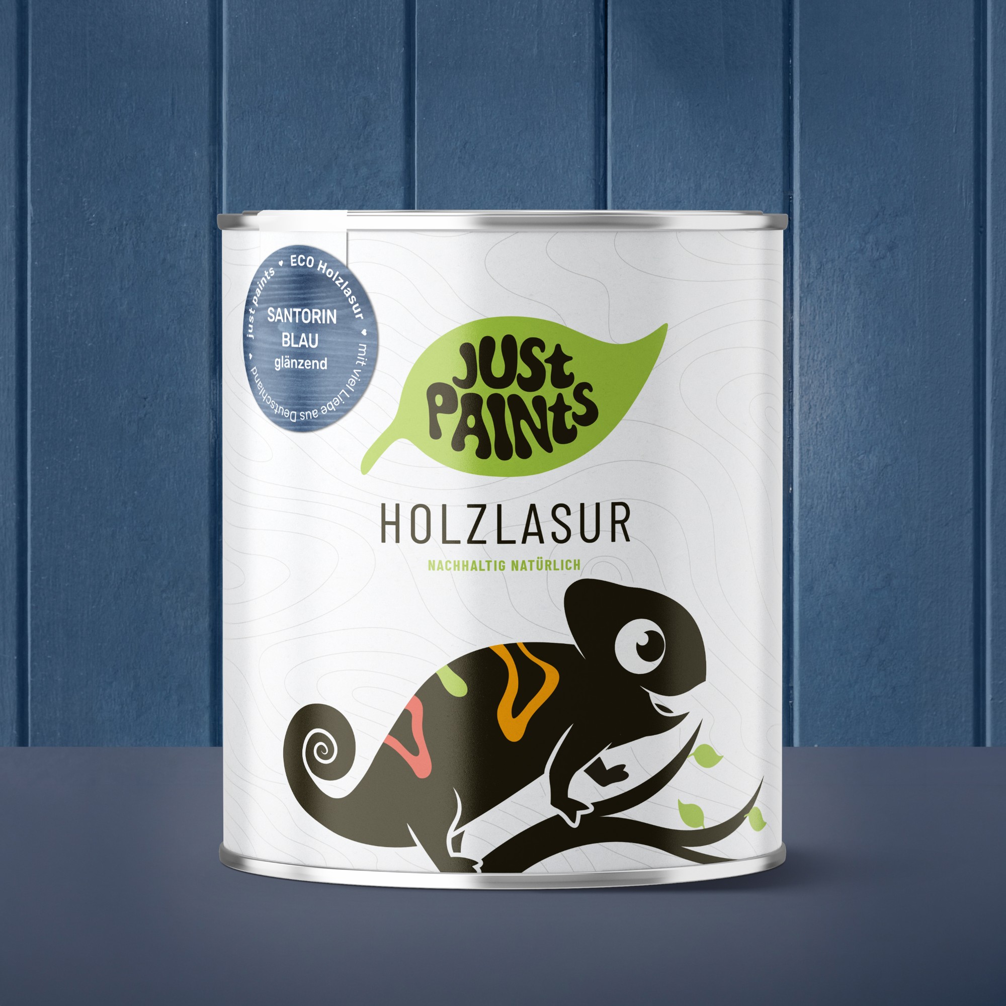 ECO Holzlasur Santorinblau