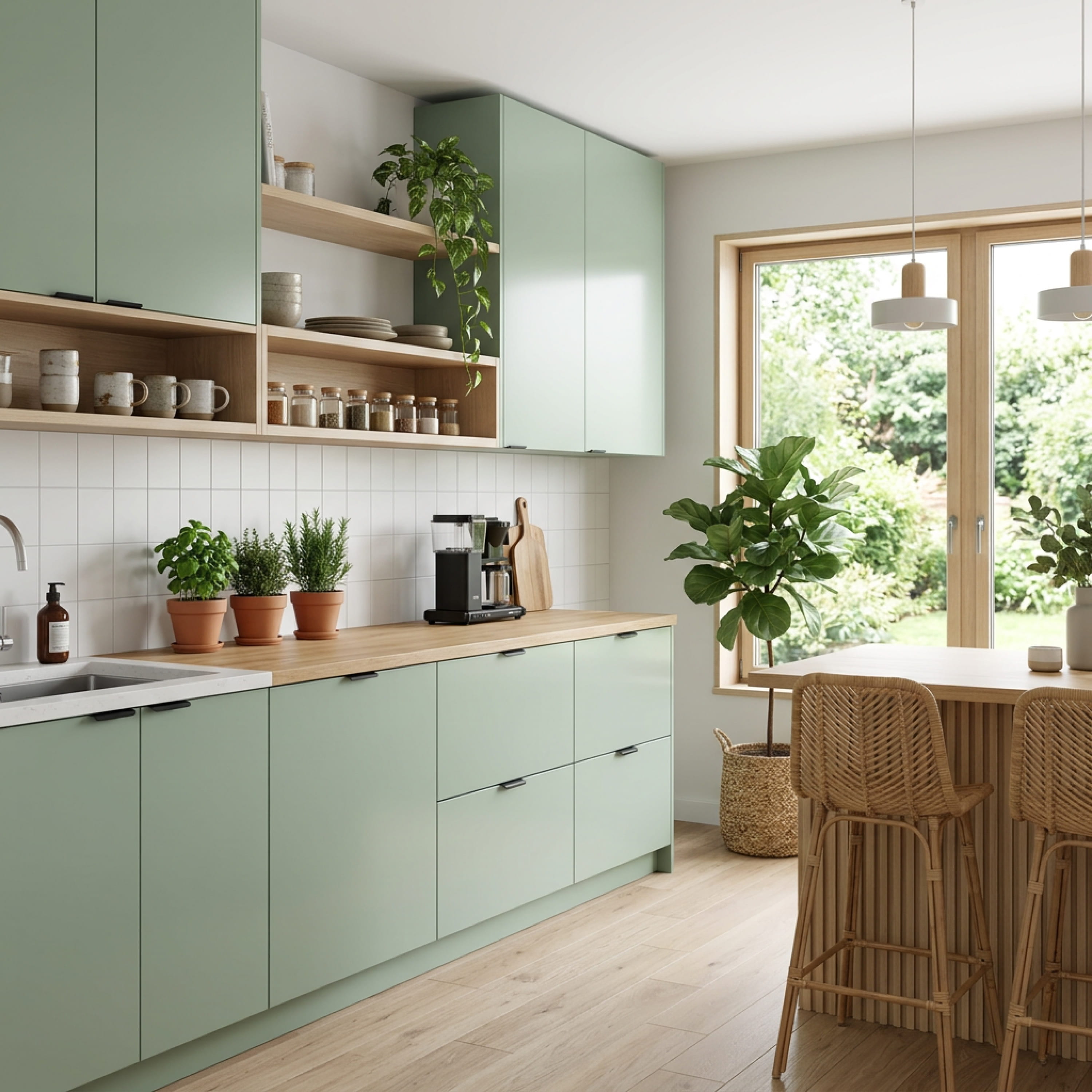 ECO Möbellack Grün wie Salbei