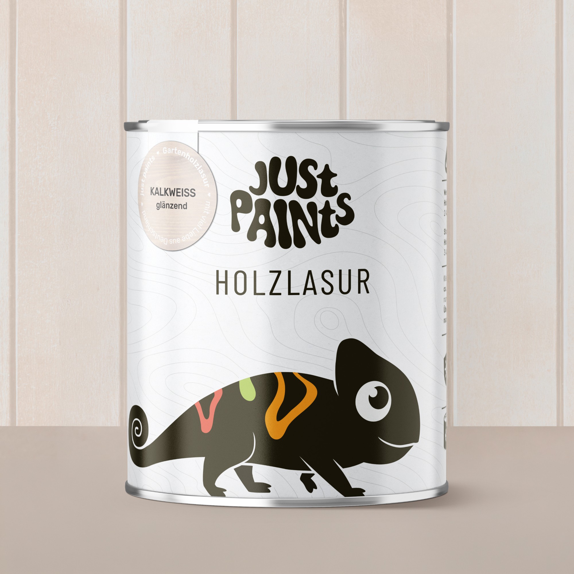 Holzlasur Kalkweiß