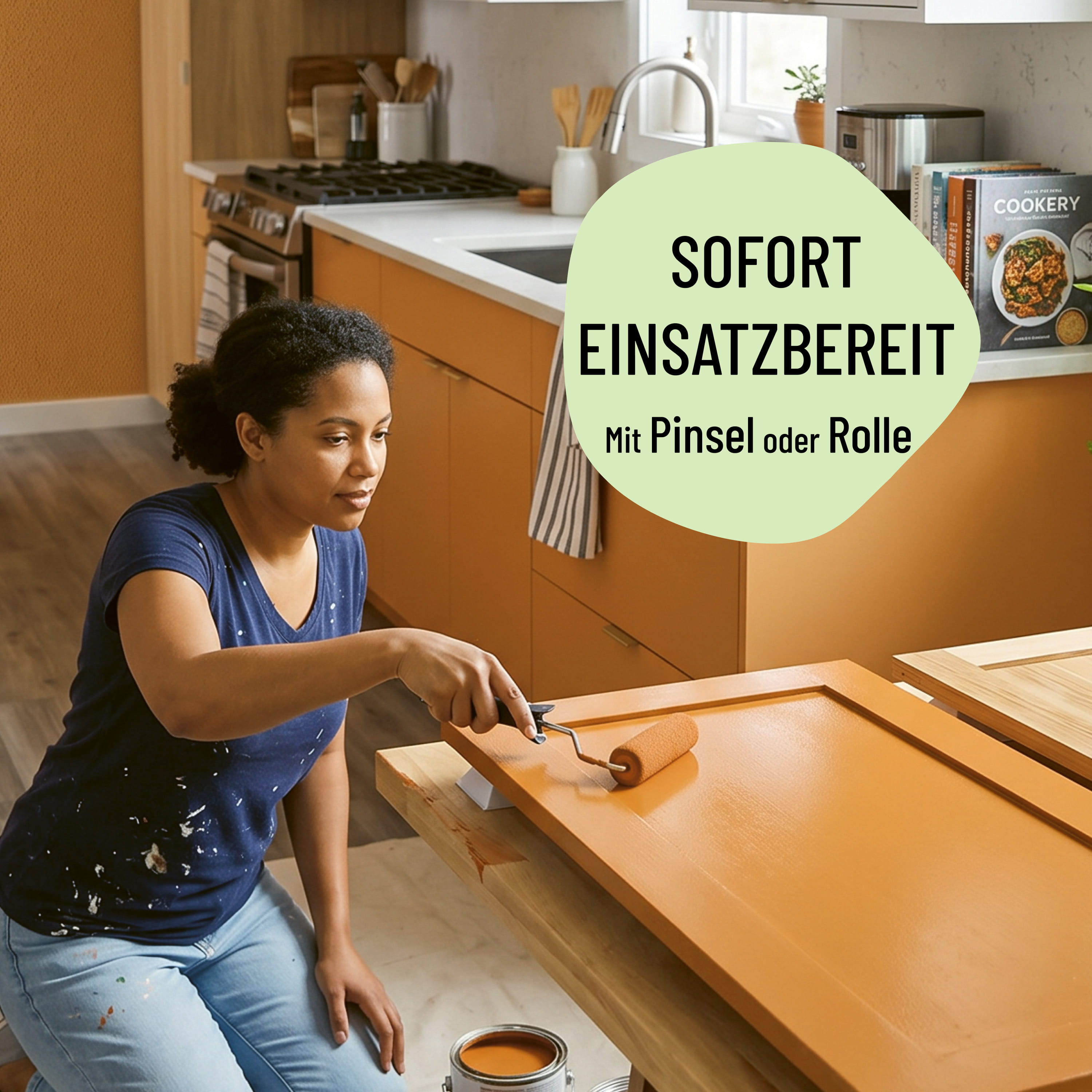 ECO Möbellack Orange wie Aprikose ECO Möbellack Orange wie Aprikose